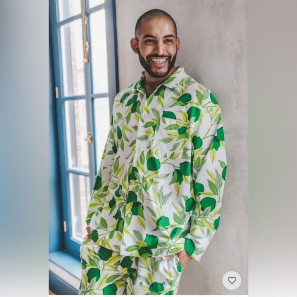 Print Fresh Men's Limes Pajama Set - Picture 2 of 7